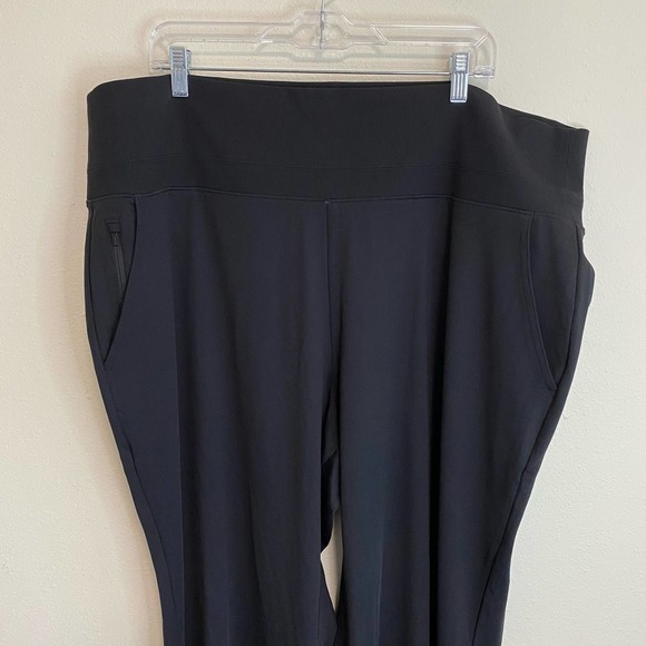ATHLETA Venice Flare Pant Wide Leg Black Size 2X - Picture 4 of 10